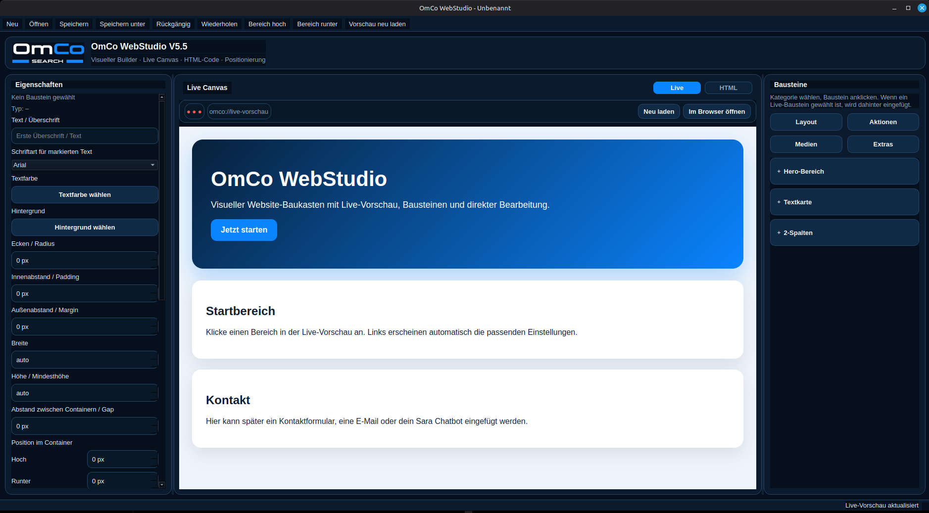 OmCo Web Editor